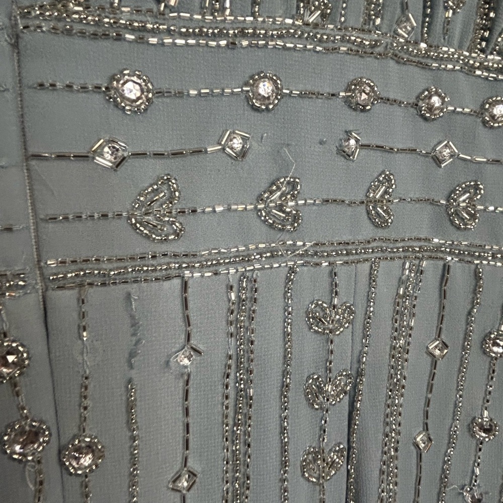 Mac Duggal Light Blue Beaded Elegant Formal Dress - Picture 7 of 16